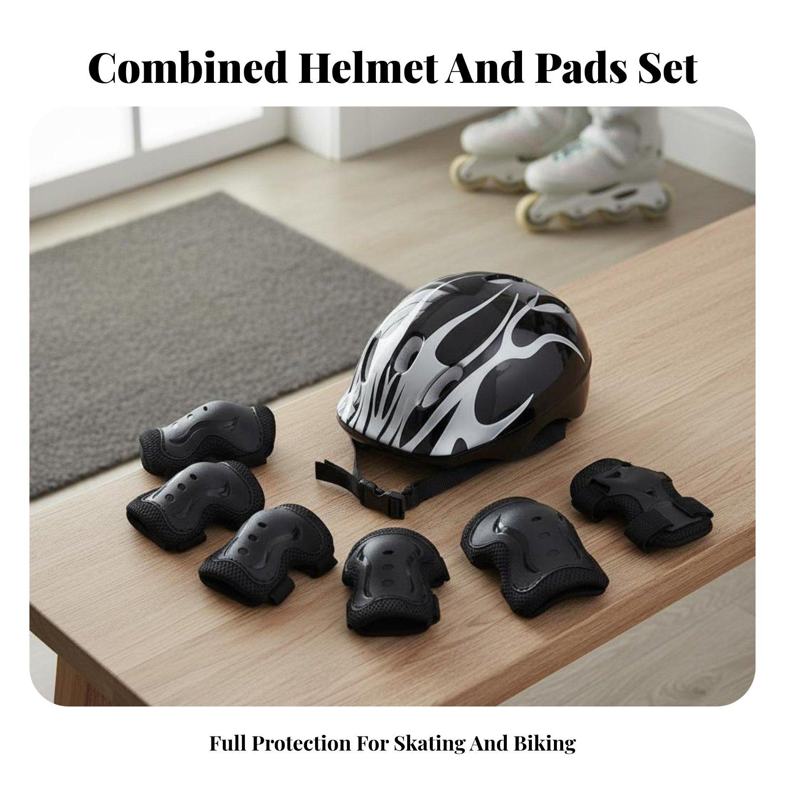 Scooter Helmet Set - Ensemble de casque et protections pour