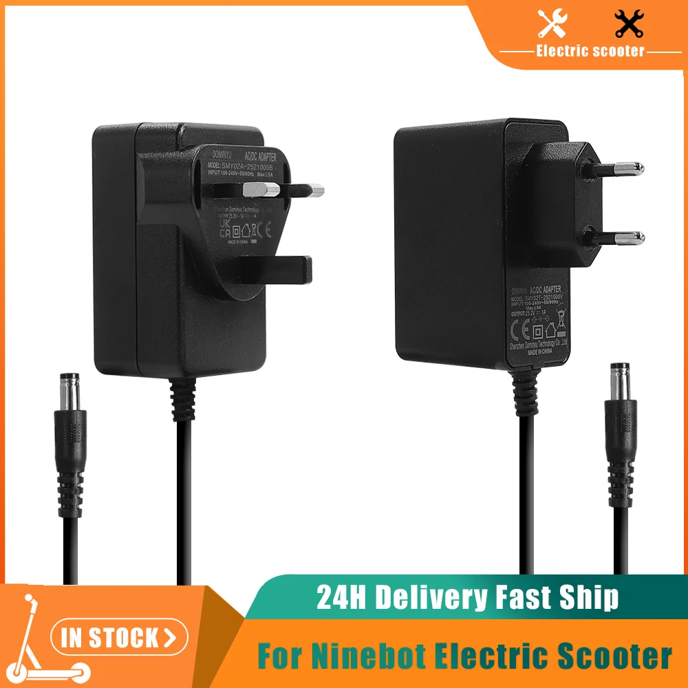 Electric Scooter Charger - Chargeur 25,2 V 1 A pour